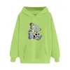 Kadın Hoodies Sweatshirts 2023 Moda Karikatür Sevimli Bear Hoody Harajuku Kadın Giyim Giyim Sweatshirt estetik Yaratılış Baskılı Kızlar