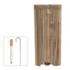 Dugout Wood Fumbo Caso 3 Estilo Bambu Natural Bamboo Acessório com Cerâmica de Cerâmica de 78 mm Filtros de cigarro de bastão de morcego