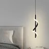 Lustre moderno Luzes pendentes de teto nórdico LED Bedroom Lâmpadas penduradas sala de lâmpadas de decoração de decoração 0209