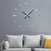 Zegary ścienne naklejki wskaźnik dekoracji cyfrowy nowoczesny zegar salon cichy runda 3D Bezproluj sypialni biuro bateria zasilana DIY