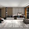 Halılar 300x400cm gerçek şık Nordic Modern Eski Soyut Mürekkep Oturma Odası Yatak Odası Mutfak Halı Mat Özelleştirme Başucu Halıları