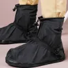 Sko delar tillbehör återanvändbar unisex slitresistenta overshoes nonslip regnbot vattentätt midtube täckning 230211