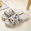 Slippers vrouwen thuis slippers indoor vloer zacht paar linnen slipper lente herfst lichtgewicht unisex slaapkamer schoenen dames vlas flip flops g230210