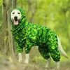 Ropa para perros Chubasquero para mascotas Reflectante Ropa con cremallera impermeable Cuello alto Mono con capucha para pequeños Grandes Monos Capa de lluvia Labrador 230211