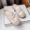 Slippers Ladies Mules 2022 Summer Casual Flat Women's Shoes New Bow Beac Sandals Ladies Espadrilles Fisherman's Shoes G230210