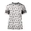 T-shirts pour hommes Love Dogs 3D Imprimé Mens Summer O-Neck Short Sleeve Unisex Casual Sports T-shirt 13 Styles