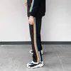 Comfortable mens pants fashion side stripe loose trousers designer Pants unisex high street slacks elastic band straight leg sweatpants