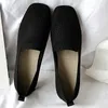 Kleding schoenen veer gebreide mesh ballet flats dames vierkant teen dagelijkse loafers ademende flats rijschoenen vrouw zachte slip op bootschoen 230211