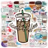 50Pcs coffee Stickers Cartoon drink milk tea Graffiti Kids Toy Skateboard car Motorcycle Bicycle Sticker Decals Wholesale