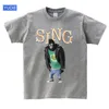 Tişörtler Sing Filmler T Shirts Sing Çocuk Parti Gömleği Johnny Goril Gömlek Çocuk Yaz Tişörtleri Erkekler Çocuklar Çocuklar Teen Erkek Gömlek Çocuk T230209