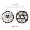 Chains SUNSHINE 11V Road Bike Cassette 11 Speed 28/32/36/40/42/46/50/52T Bicycle Freewheel MTB Sprocket KMC X11 Freewheel/Chain Kit 0210