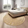 Tapete tapete de juta natural de juta natural redonda revertível reversível casa decorativa sala de estar decoração de tecelagem de tecelagem