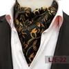 Bolo binder ascot slips mens paisley jacquard cravat hals halsduk brittisk stil kostym skjorta accessori för män slips trendig affär ascot scarf 230210