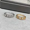 Anéis de prata esterlina 925 para mulheres, aliança de casamento em ouro rosa 18k, design 1297b