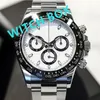 Novo relógio montre de luxe u1 fábrica de alta qualidade vk quartzo/mecânico relógio masculino cor pulseira de borracha cronômetro esportivo relógio à prova d'água