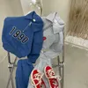 Set di abbigliamento Set di maniche lunghe in cotone da bambino autunnale Set di pantaloni da polo per ragazzi e ragazze di anni Abbigliamento sportivo casual semplice in due pezzi