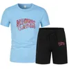 2023 Ny basketträningsoverall herr set pojkemiljardär T-shirt Shortsset Sommarsportkläder Joggingbyxor Streetwear Toppar Tshirtkostym