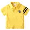 T-Shirts 2022 Yaz Boys Active Polo Gömlek Bebek Kısa Kollu Yakel Pamuk Kızlar Toddler Üstler T-Shirts Bluzlar Çocuklar için Kıyafetler T230209