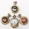 Pocket Watches 100pcs Halloween Gift Explosion Custom Made Fashion Necklace Watch Chain Women's And Men's Fob Wholesale