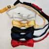Bow Ties 10 PCS أو 20 PCS Children's Candy Color Bow Ties Boys and Girls Studety Shown Show Party Bow Flower British Red Pink 230210