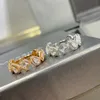 925 Sterling Silver Rings for Women Wedding Ring 18K Rose Gold Diamond New Design