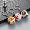 Key Rings World Football Fan levererar små gåvor National Flags Team Flag Key Chain Ring Holder Souvenir Pendant G230210