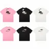 New Fashion Uomo Donna T-shirt in puro cotone Amanti Stampa graffiti T-shirt Uomo manica corta Polo T-shirt Taglia XS-L