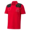 Herenpolo's Formule 1 Team T-shirt Nieuw F1 T-shirt Poloshirts Motorsport Bestuurder Rood t-shirt Ademend Jersey met korte mouwen Aanpasbaar Ekff