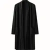 Vêtements ethniques Kimono Cardigan Men Trench Coat Plus taille Extérieur Style chinois Long Mens Vintage Veste décontractée Vintage Veste KK3930ET