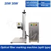 Fiber Laser Marking Machine 20W 30W Rostfritt st￥l Graver Metal Businesskort Sk￤r Gold Silver