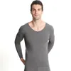 Men's Thermal Underwear Winter Autumn V Neck Warm Long Johns Set For Men Man Soft Seamless Slimming Suit Top Trousers Thermo Clothing