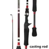 Cannes à pêche en bateau Catchu Spinning Fishing Rod18m Cannes de coulée 615LB Poids de la ligne 321g Poids du leurre Réservoir ultraléger Poteaux de pêche en rivière J230211