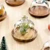 Borden msjo mini houten dessert met glazen deksel snoepplaat macarons lade verjaardagsfeestje bruiloft decoratie beker cake stand