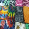 Polos pour hommes Hommes d'été à la main Tie Dye T-shirt Mode Spiral Star Ray Coloré Tops Hipster Skateboard Streetwear Mâle 100% Coton Tees