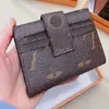 Luxury Designer Card Bags Wallet Mens Clutch Bag Letters Flower Leather Credit Cards Pocket Purses Wallets PU Womens Card Holder B2180