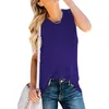 Womens Plus Size Dress Casual Solid Color Blank Large Tanks Top Shirt