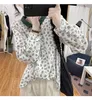 Women's Blouses Sweet Mori Girl Ladies Printing Floral Shirt Single-Breasted Tops Korean Fashion Elegant Long Sleeve Auutmn Cotton Cloth