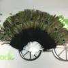 Arts and Crafts Fluffy Feather Hand Fan Stage Performances Craft Fans Elegant Folding Feathers Fan Party Supplies