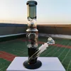 2023 Nuovo rilasciato Pipa ad acqua da 12 pollici Black Skull Filter Glass Bong Dab Rig Oil Rigs Bubbler Perk Bowl 14MM BowlStem Narghilè Bong