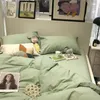 Sängkläder sätter grå sängkläder set fast färg platt ark täcke täcker ingen fyllningskudde säng sängkläder polyester tvilling drottning storlek hem textil 230211