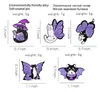 Mignon broches broche pour femmes enfants mode bijoux violet couleur chat Animal dessin animé chemise manteau robe Denim sac décor métal émail broche cadeau