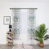 Curtain Leaving Room Curtains Butterfly Sheer Tulle Window Voile Drape Panel Fabric Shower And Rings