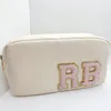 Cosmetic Bags Cases Large Nylon Pouch | Waterproof | Toiletry Cosmetic Pouch | Makeup Bag Glitter Varsity Letter Chenille 230211