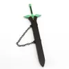 Schlüsselringe SAO Sword Art Online Schwert Schlüsselanhänger Metall Tung Menschen Asuna Kirito Schlüsselanhänger Halter Männer personalisierte Chaveiro Anime Schlüsselanhänger G230210