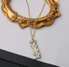 Designer hanger kettingen y Letter Sieraden 18K GOUD GOLD CRYSTAL RIEDESTONE LANGE NILLACE Women Choker Chain Accessoires