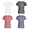 T-shirts pour hommes IEFiEL Mens Mesh Voir à travers Clubwear Débardeur Chemise Spandex Gay Hommes Sous-vêtements Été Sexy Shapers