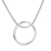 Łańcuchy s925 srebrne srebrne proste 18 cali okrągły naszyjnik dla kobiet mody urok prezent ślubnych biżuteria hurtowa