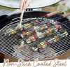 Tools & Accessories Portable Kabob BBQ Grilling Basket Stainless Steel Nonstick Barbecue Grill Mesh Kitchen