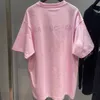 Tシャツの男性女性ヨーロッパデジーナーパリブラックホワイトクラシックカジュアルサマーラウンドネックコットン高品質2 bレターグラフィックxxx299p