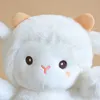 柔らかい白い羊のぬいぐるみおもちゃかわいい赤ちゃんのぬいぐるみ人形詰めた漫画動物眠っている仲間の枕カワイイルームベッド装飾ギフト